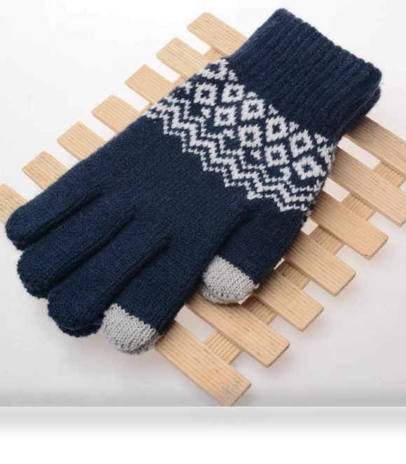 Winter Warm Wool Knitted Touchscreen Gloves — Cold Weather Gloves, Popularity-Sun home