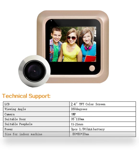 2.4-inch Video Doorbell — Security Cameras, Build My Home
