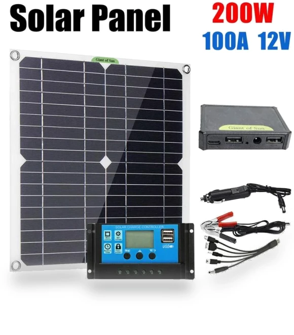 200W Solar Panel Kit — Solar & Wind Power, Stone Home