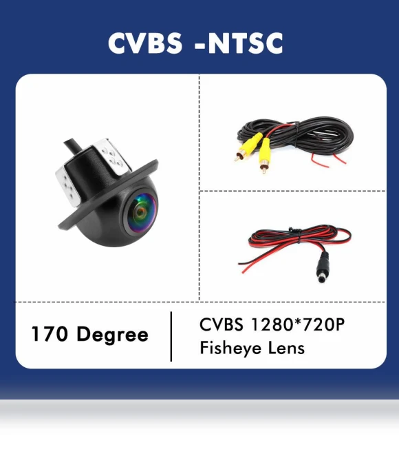 4K 180 Degree Fisheye Lens Car Rear View Camera — Rearview Cameras for Cars, A Auto Parts Mall