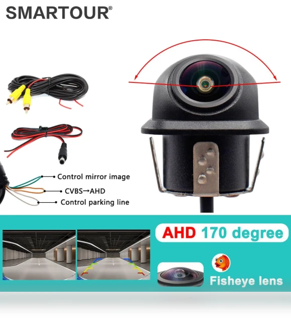4K AHD CVBS CCD Fisheye Lens Rear View Camera — Rearview Cameras for Cars, A Auto Parts Mall