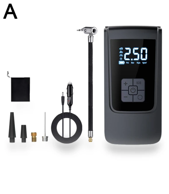 Digital Air Pump for Tire Inflation — Inflation Devices, RuJia Home Decor