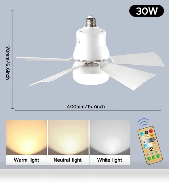 LED Ceiling Fan with Light and Remote Control — Ceiling Fan Lighting Solutions, Your Warm Home