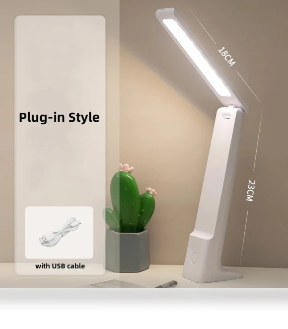 LED Foldable Desk Lamp with USB Charging — Study & Desk Lighting, Build My Home
