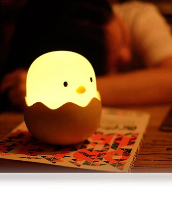 Silicone Touch Sensor Egg LED Night Light — Night Lights, Perphin Direct