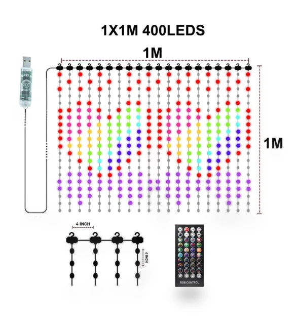 Smart LED Curtain — String Lights, Vinde Home