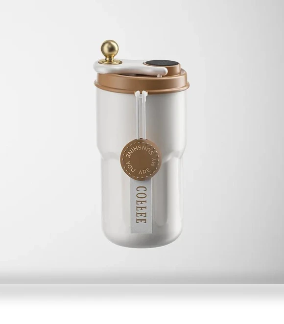 Smart Thermos Water Bottle with Digital LED Temperature Display — Beverage Warmers, Cozy Cottage-Relax