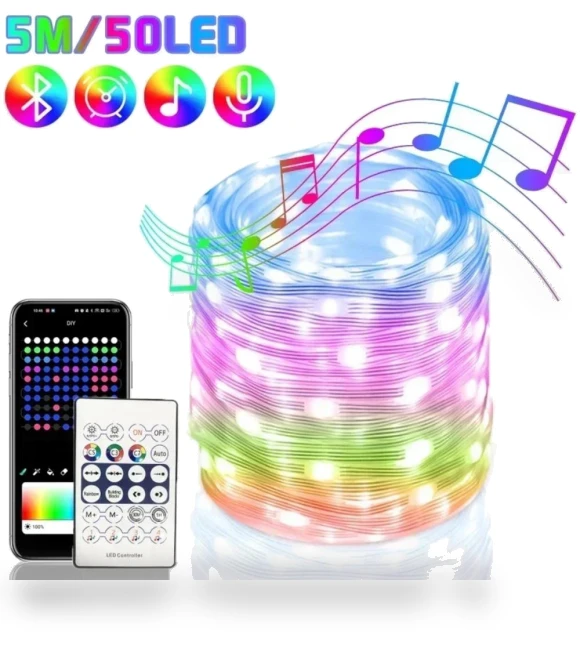 Smart USB Bluetooth App Control LED String Lights — String Lights, LanZhong LED