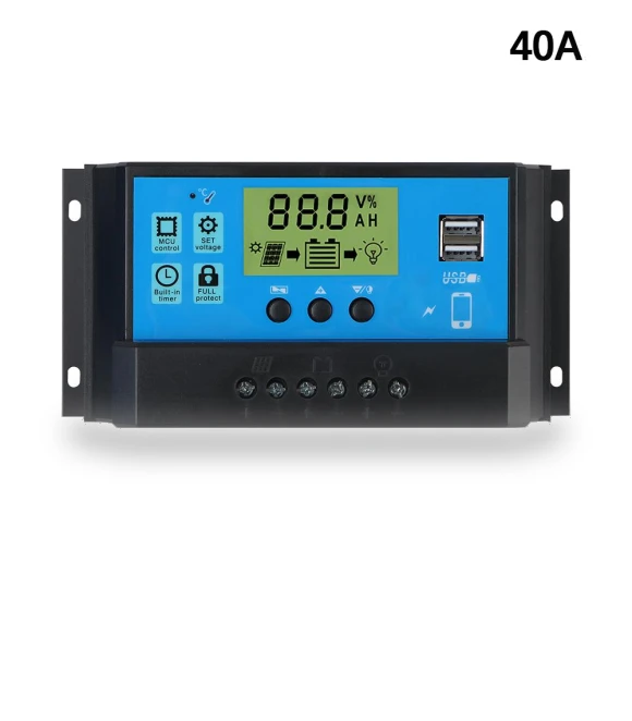 Solar Panel LCD Display Battery Regulator — Chargers, AINYSZIN Automotive Parts