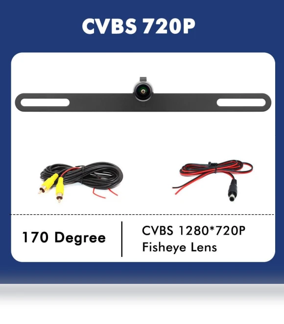 Universal CCD 180 Degree AHD 1080P Waterproof Night Vision Rear View Reversing Camera — Rearview Cameras for Cars, A Auto Parts Mall