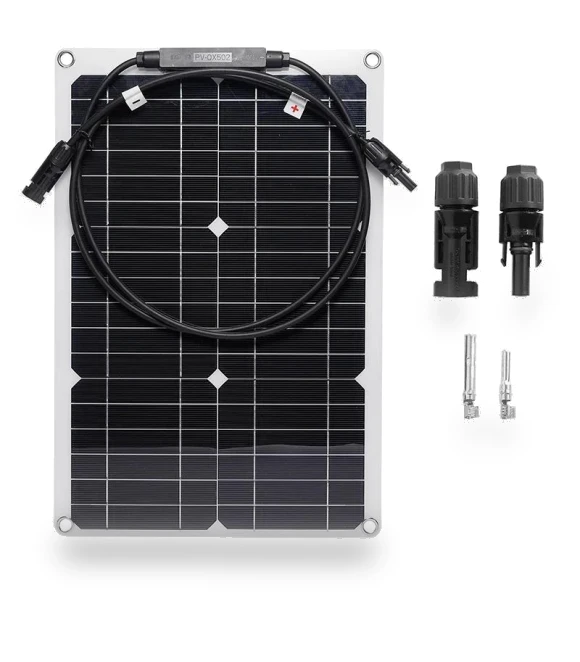 Flexible Solar Panel with Power Bank — Solar Chargers, Stone Home