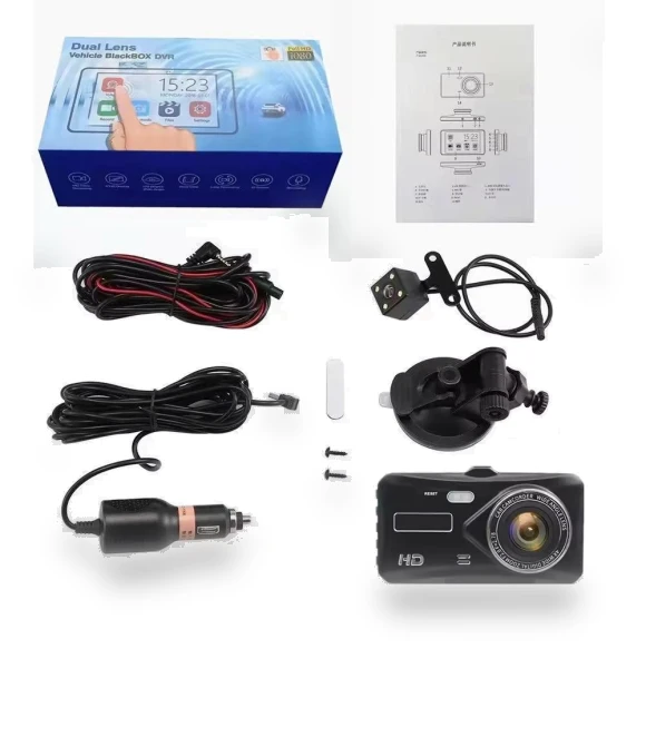 HD 1080P 4 Touch Screen IPS Dash Cam — Rearview Cameras for Cars, QLY Online