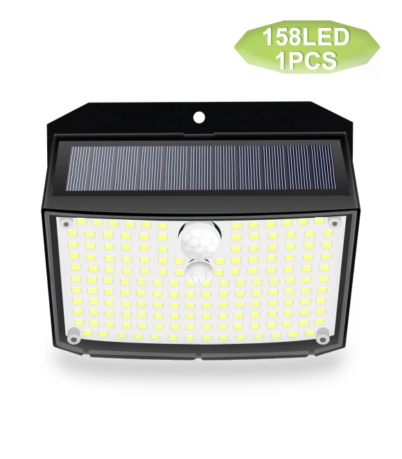 LED Solar Wall Light with Motion Sensor — Garden Illumination, Good Household Items