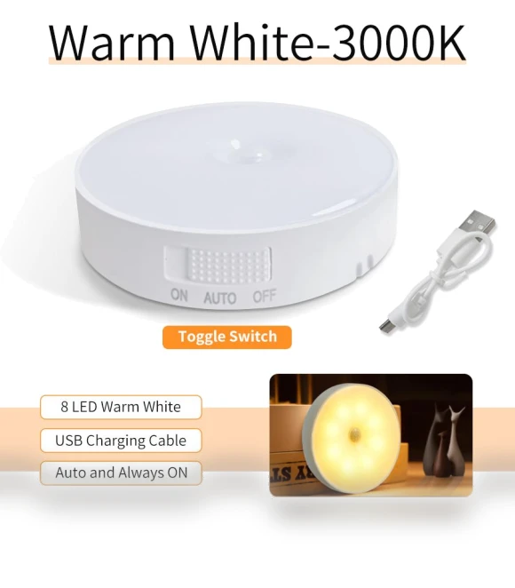 Motion Sensor LED Night Light — Night Lights, Build My Home