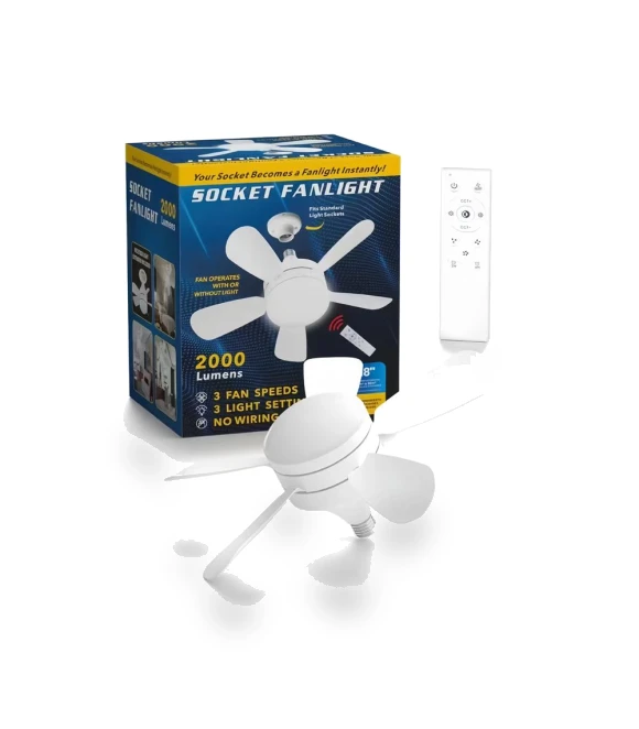 Smart LED Ceiling Fan with Remote Control — Ceiling Fan Lighting Solutions, Rainbow Rain
