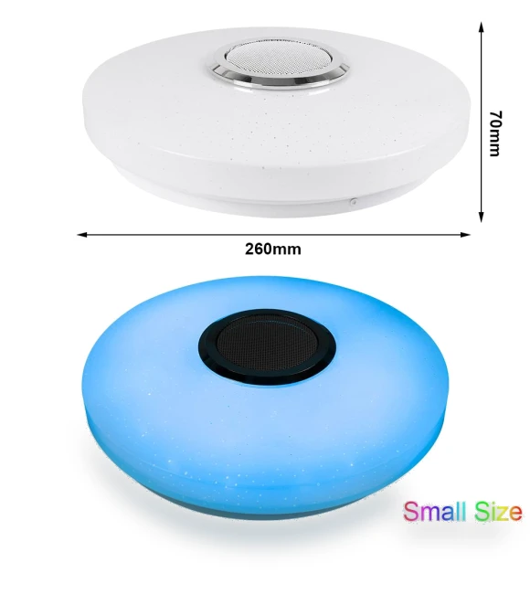 Smart LED Ceiling Light with Bluetooth Speaker — Overhead Lighting, Build My Home