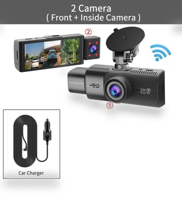 3-channel dash cam — Dashboard Cameras, JOHO
