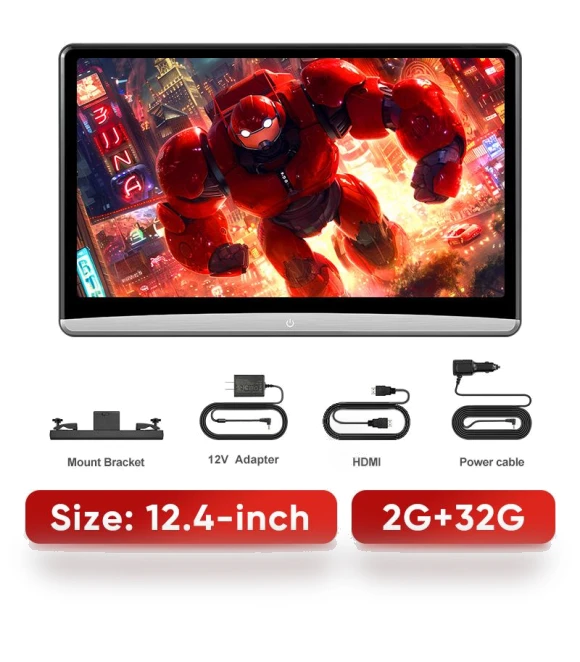 4K Car Headrest Monitor with HDMI OUT — In-Car Entertainment Systems, JOHO - CarGear