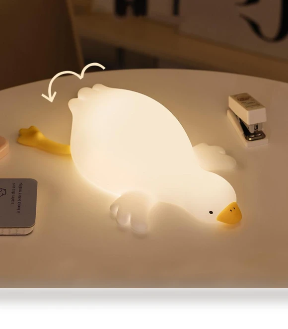 Cute Goose Silicone Kids Night Light — Kids' Lamps, Exquisite goods home furnishing