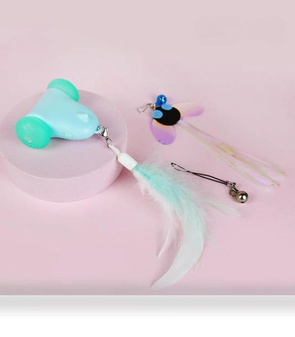 Electric Feather Wand Cat Toy — Cat Playthings, Pet family bucket