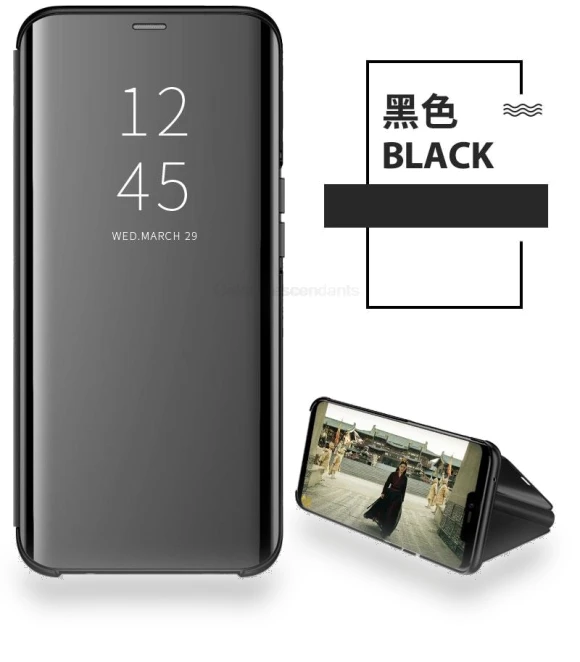 Smart Flip Stand View Mirror Case — Phone Accessories, case-A1