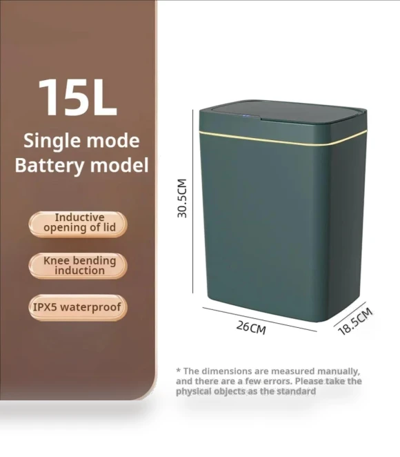 Smart Trash Can for Bathroom with Automatic Bagging — Kitchen Cans, Auto Home Solutions