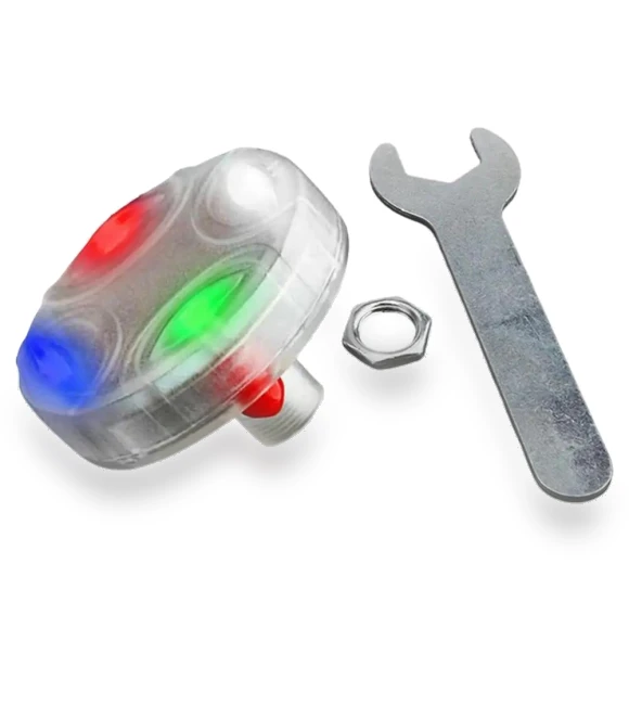 Solar-Powered Smart Tire Valve Caps with LED Lights — Light Kit, JOHO