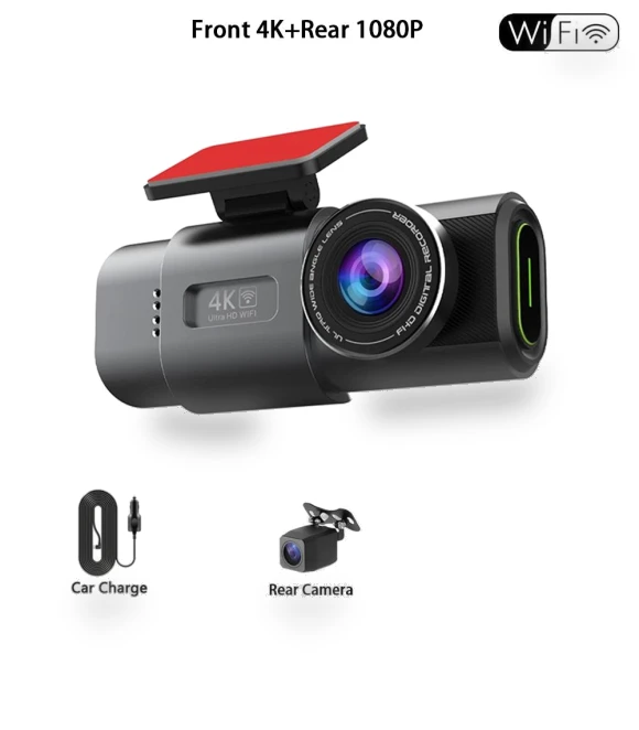 UHD 4K+1080P Dash Cam Dual Lens Car Recorder — Dashboard Cameras, JOHO - CarGear