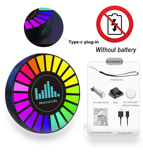 3D Smart RGB Sound Pickup Ambient Light — Light Kit, Timeless Home