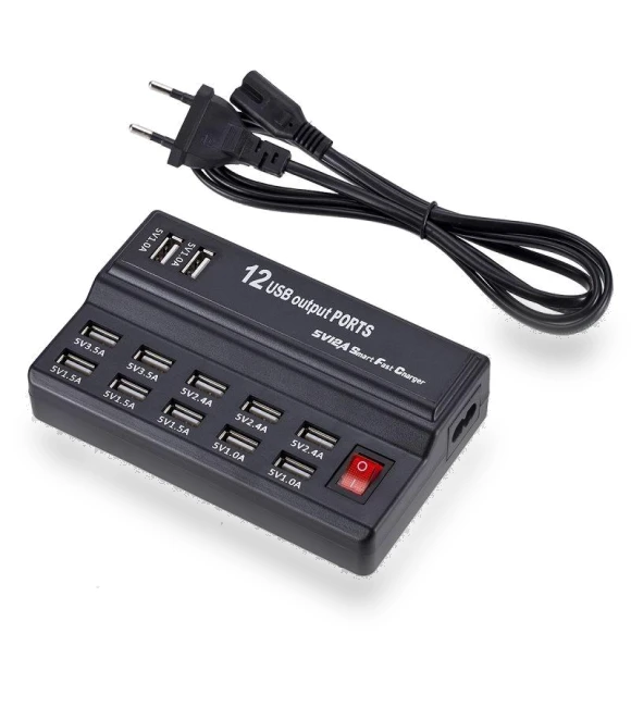 60W 12-Port USB Charging Hub — Power Hubs, Build My Home