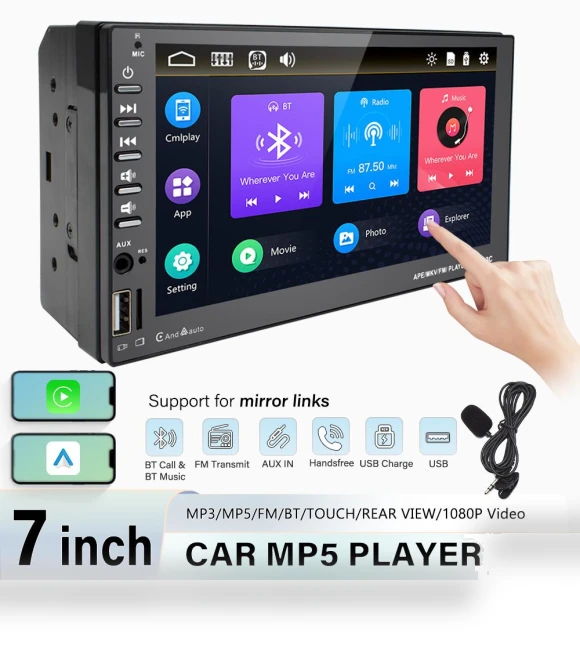 7-inch Carplay MP5 Player — Stereo Receivers, JOHO - CarGear