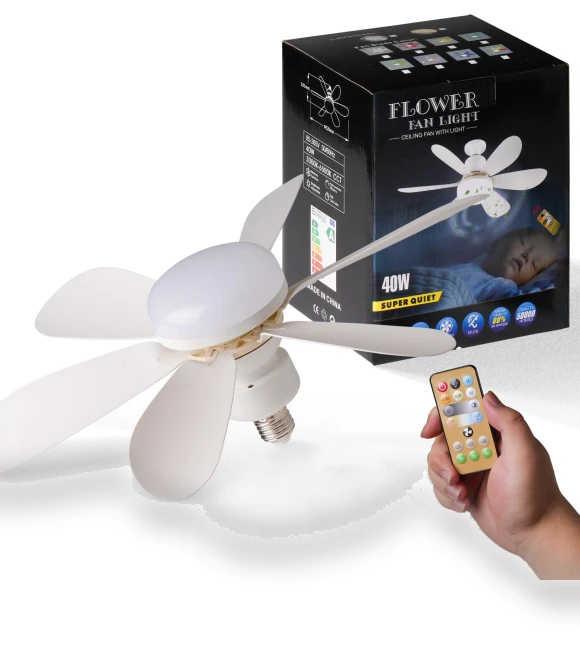 Ceiling Fan with Light and Remote Control — Ceiling Fans, Home Textile Home Decoration