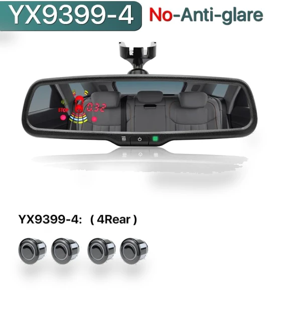 Electronic Anti-Glare Auto-Dimming Rearview Mirror with Parking Monitor — Interior Mirrors, JOHO - CarGear