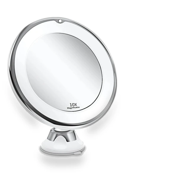 Flexible Makeup Mirror with LED Lighting — Handheld, Light makeup