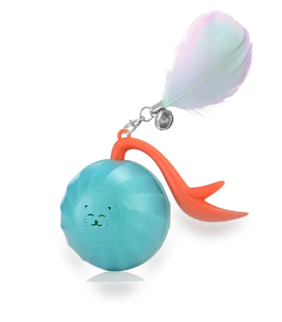 Interactive Cat Toy with Feathers — Cat Playthings, Build My Home