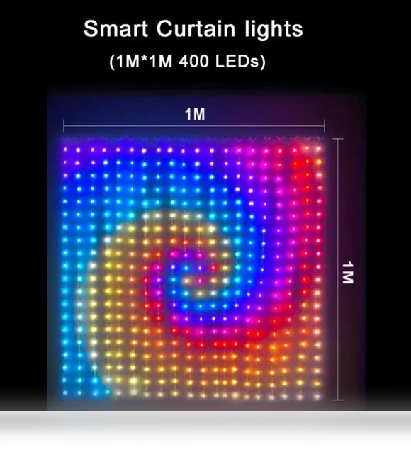 Smart Curtain LED Lights with Bluetooth App — LED Strips, Build My Home