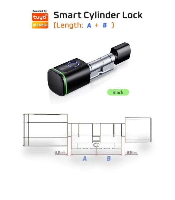 Smart Electronic Door Lock with Fingerprint, APP, Keys, and IC Card Unlock — Smart Home Security, Super Dream Home