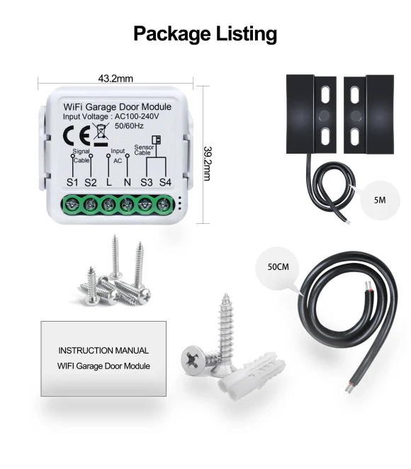 Smart Garage Door Switch Controller — Smart Home Hubs & Controllers, Intelligent Living Hall
