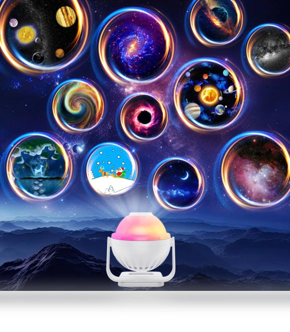Smart LED Starry Sky Projector Night Light — Night Lights, Rainbow Rain