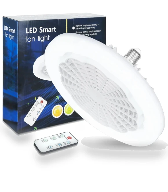 Smart Silent Ceiling Fan with Light and Remote Control — Ceiling Fans, Luminaire Lighting Mall