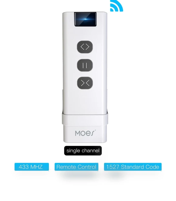 Smart WiFi RF433 Curtain Switch with Remote Control — Smart Home Hubs & Controllers, MOES
