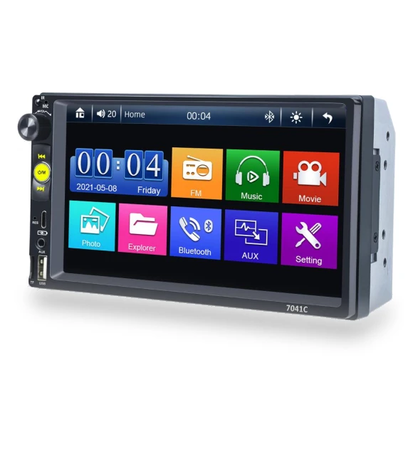 Universal 2 Din 7-inch Touch Screen Stereo Car Radio Multimedia Player — Stereo Receivers, Reakosound
