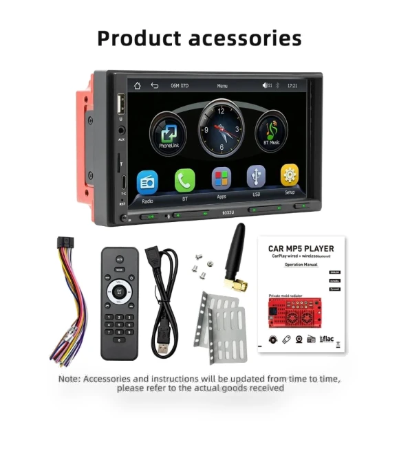 2 Din Car Stereo with 7-inch Touch Screen — Stereo Receivers, ToyousoniC