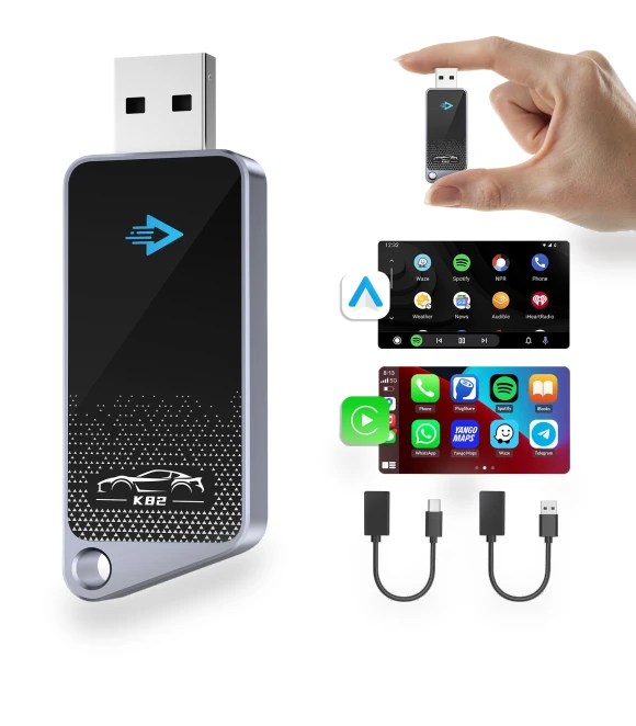 2-in-1 Wireless CarPlay Android Auto Adapter — Car Accessories & Gadgets, Vinde Home