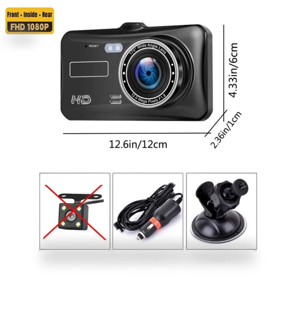 4-inch 1080P Car Dash Cam — Dashboard Cameras, Home Of Auto Parts