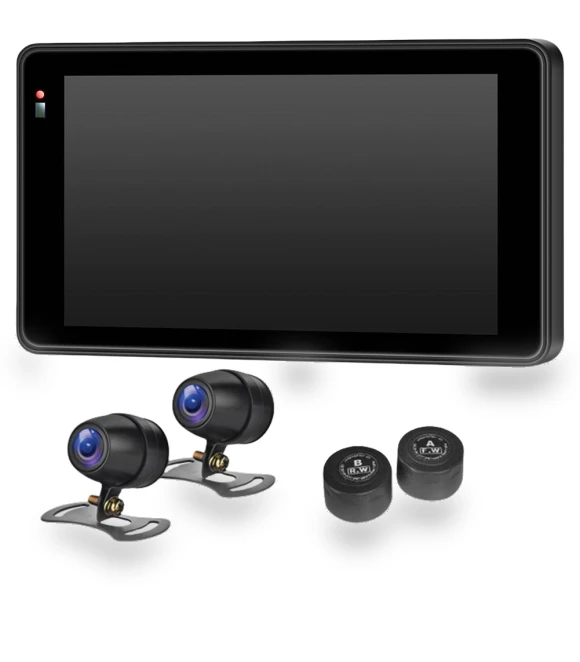 5-inch Wireless Carplay Android Auto Motorcycle Camera — Rearview Cameras for Cars, Simplistic Living Home