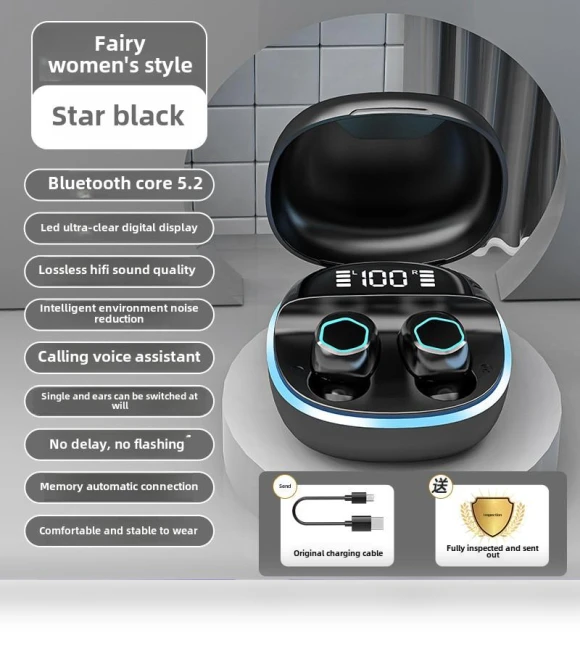 Bluetooth Headset — In-Ear Headphones, QUEED