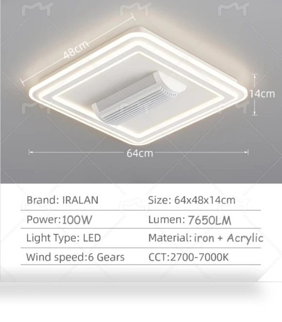 Invisible LED Ceiling Fan Without Blades — Ceiling Fans, Seahorse Home