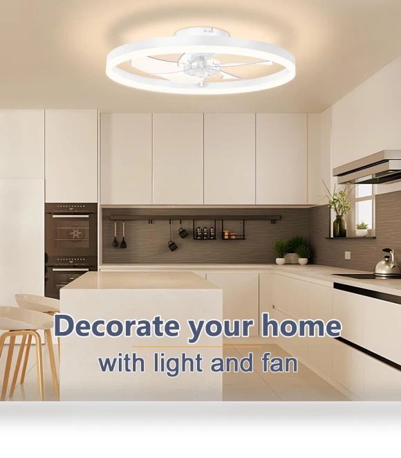Modern Ceiling Fan with Light and Remote Control — Ceiling Fan Lighting Solutions, Seahorse Home