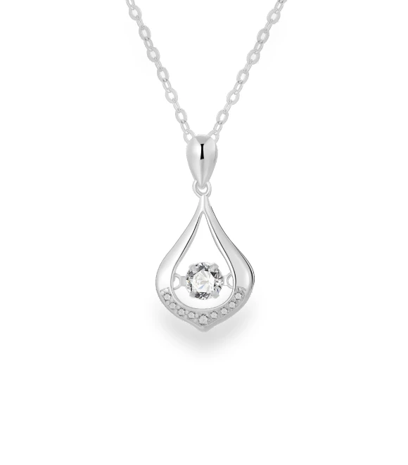 Silver Water Drop Smart Necklace — Smart Jewelry, Gentle clothing world